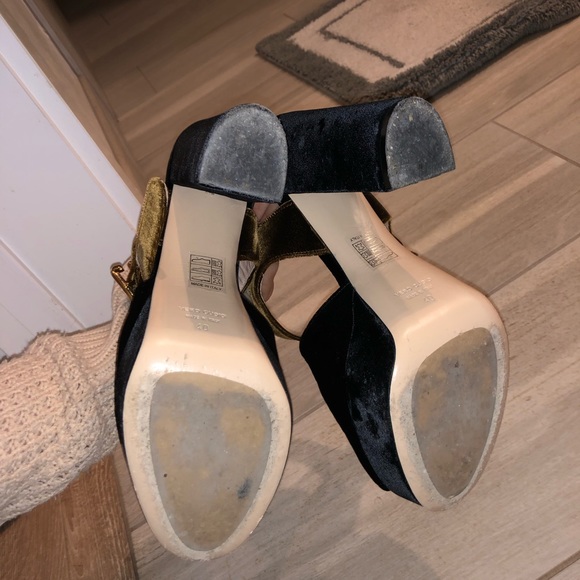 Deimille Black Velvet Platform Heels - SOLD OUT - Picture 5 of 5